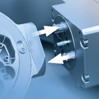 Picture of the optional zero-point clamping system CORiTEC 250i PRO+