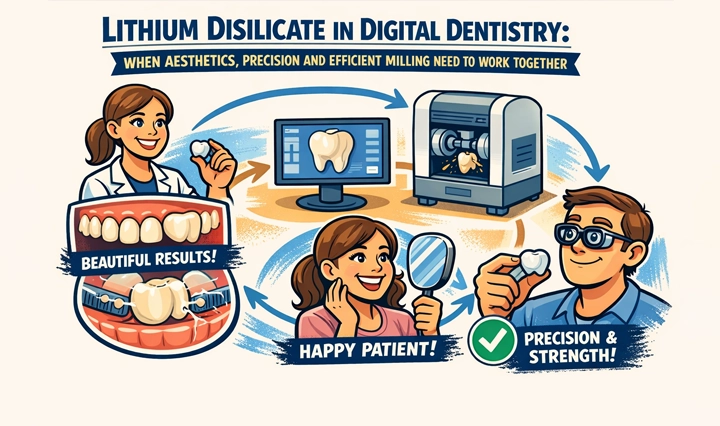 lithium disilicate in dental laboratory