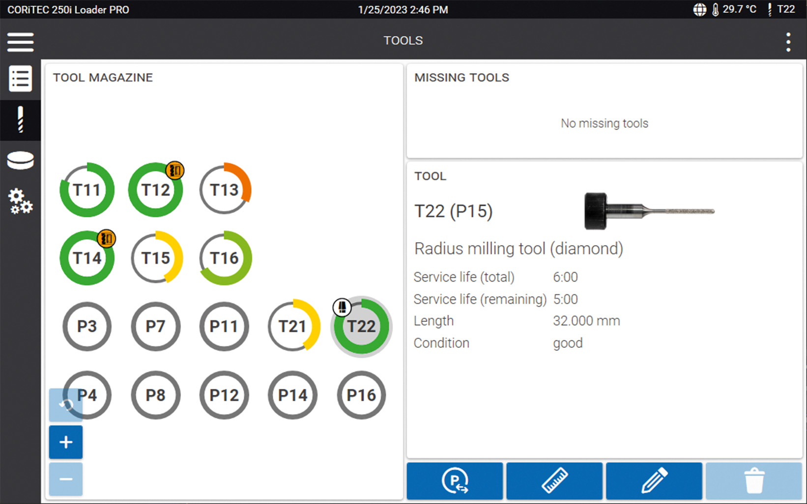 CORiTEC 250i Loader PRO - SmartControl - Tools