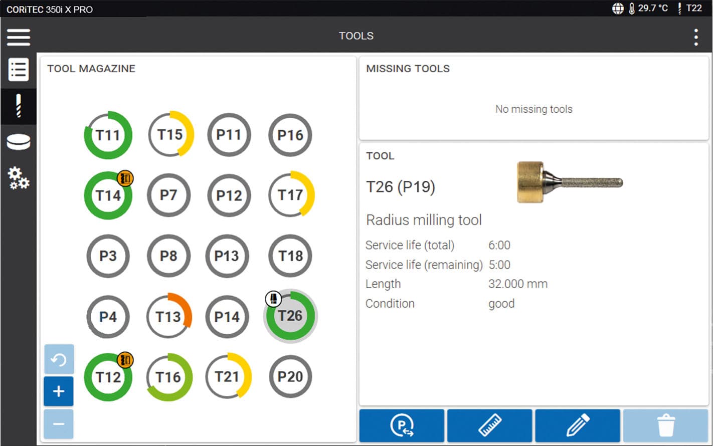 CORiTEC 250i Loader PRO - SmartControl - Tools