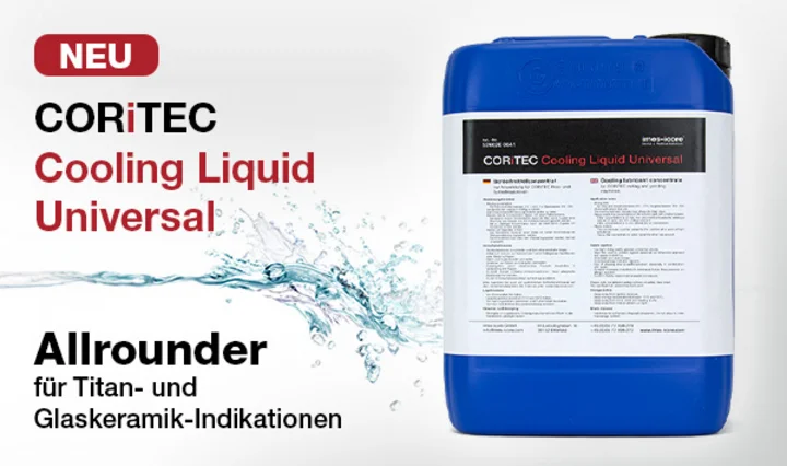 CORiTEC Kühlflüssigkeit Universal: Vielseitiges Schmiermittel für Titan- und Glaskeramiken