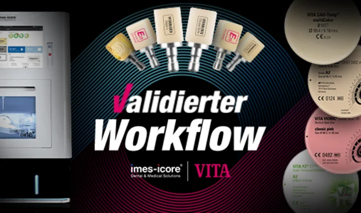 Validierter digitaler Workflow: imes-icore-Fräsmaschinen für VITA CAD/CAM-Materialien zertifiziert
