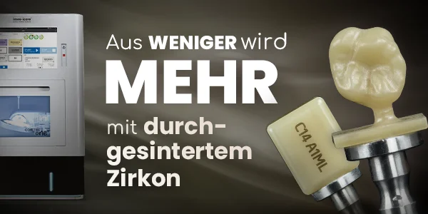 imes-icore ermöglicht die chairside-Bearbeitung von vollständig gesinterten mehrfarbigen Zirkoniumoxidblöcken