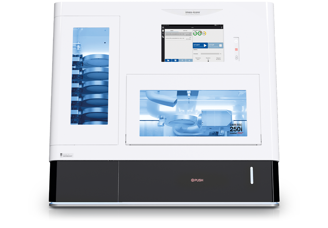 CORiTEC 250i PRO+ Dental Fräsmaschine mit dem besten Preis-Leistungsverhältnis - Frontansicht