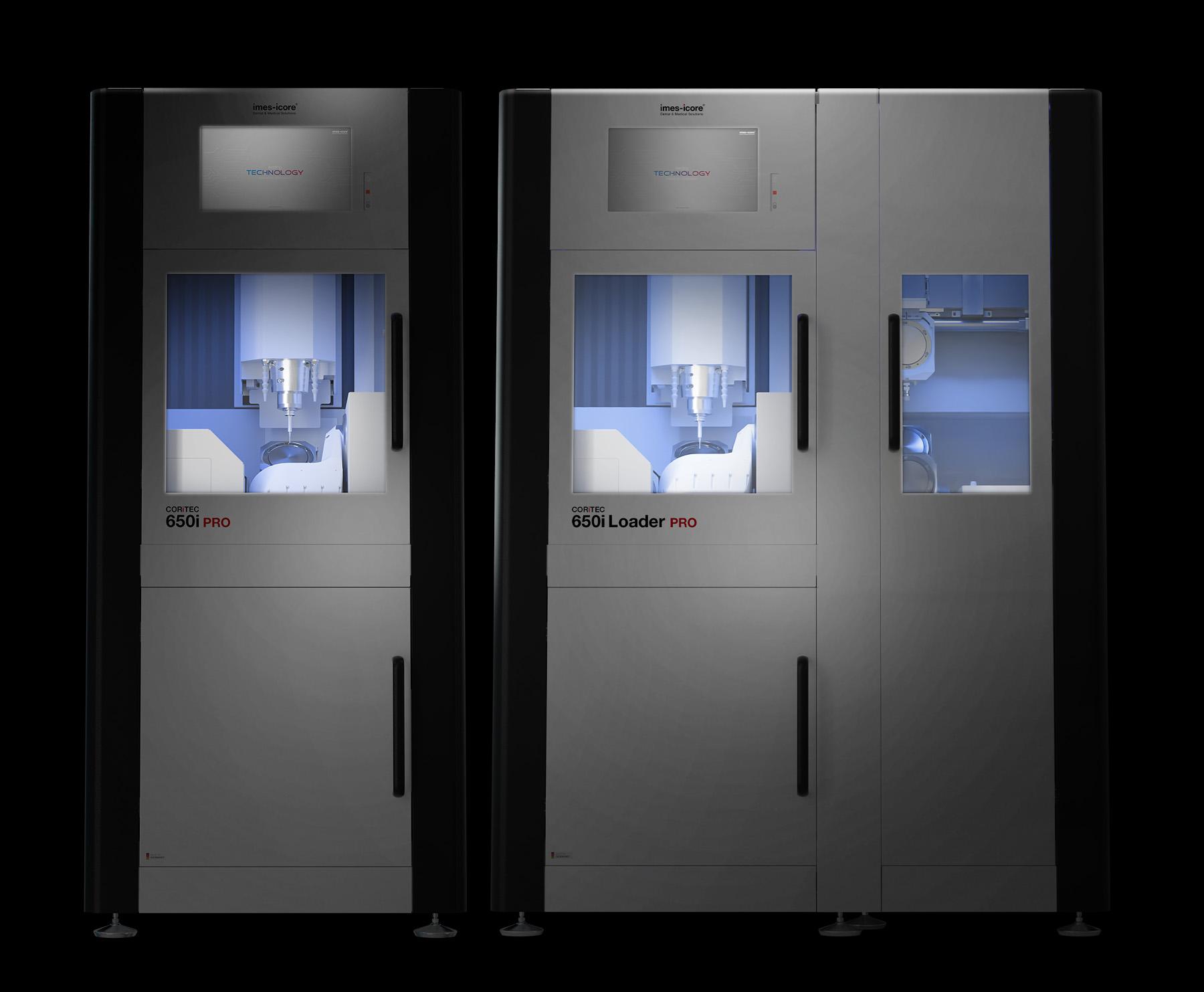 Dental-Fräsmaschinen CORiTEC 650i PRO Serie - Frontansicht