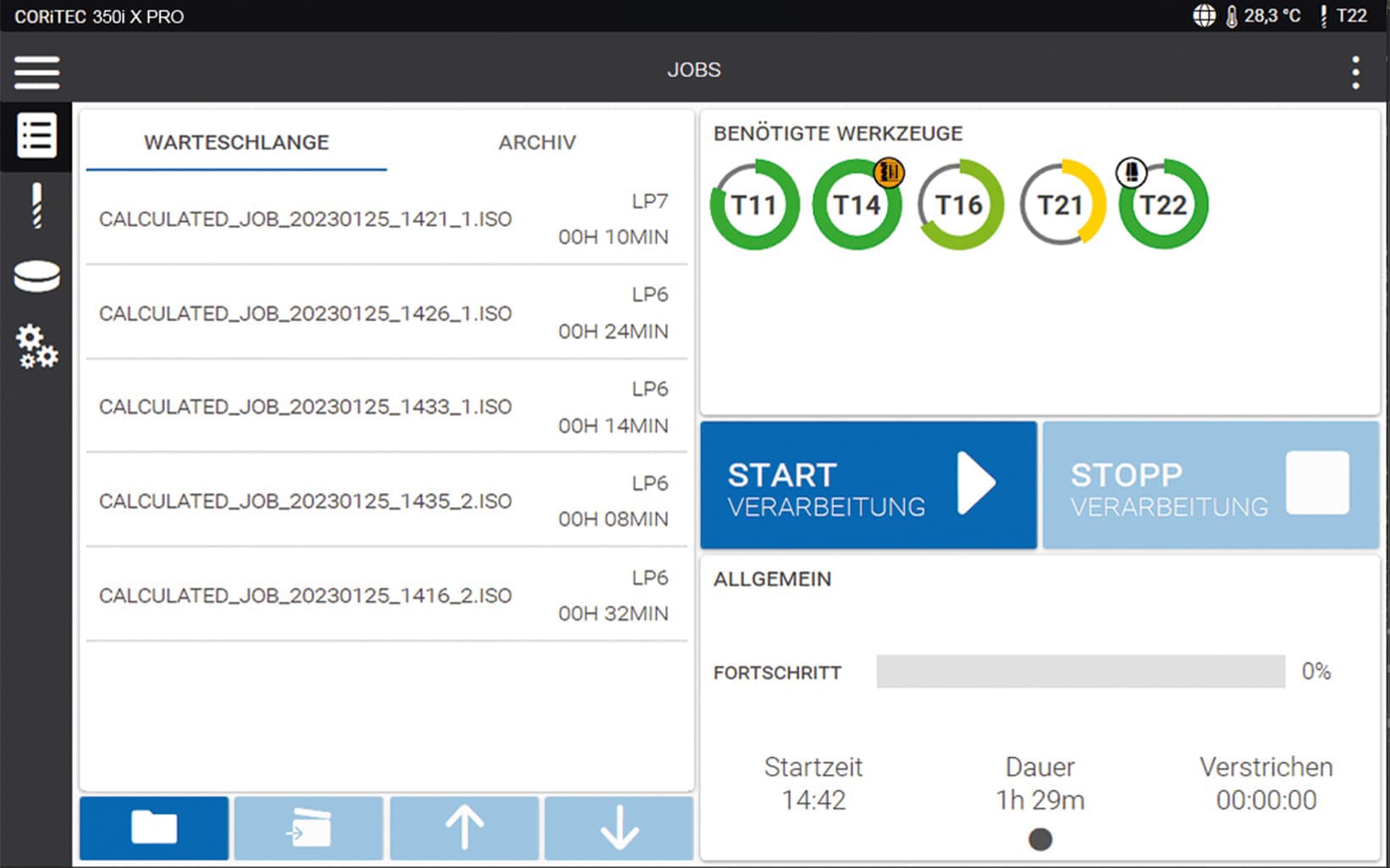 CORiTEC 250i Loader PRO - SmartControl - Übersicht